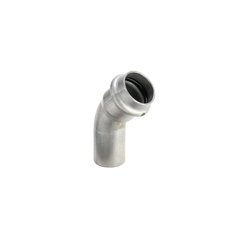 Viega Sanpress Inox ív idom, 45°, 28 KB, préselhető, SC-Contur, rm. acél