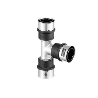 Viega Smartpress T-idom, szűkített, 20 - 16 - 20, préselhető, SC-Contur, rm. acél