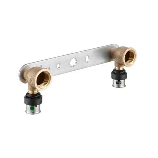 Viega Smartpress falikorong, szerelt, 16 - 1/2" - 150 mm, préselhető, SC-Contur, vörösöntvény