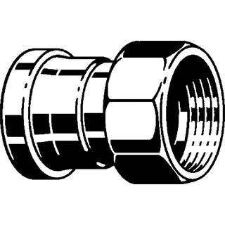 Viega Temponox XL átmeneti csatlakozó belső menetes idom, 76,1 - 2 1/2" BM, préselhető, SC-Contur, rm.acél