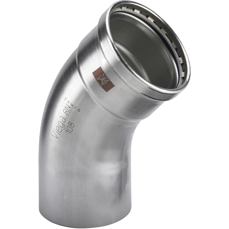 Viega Temponox XL ív idom, 45°, 76 KB, préselhető, SC-Contur, rm.acél