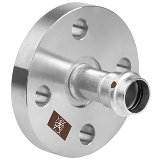 Viega Temponox XL karimás átmeneti idom, 42 - DN40, PN 10/16, préselhető, SC-Contur, rm.acél