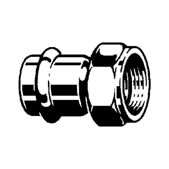 Viega Temponox félhollandis csatlakozó csavarzat, 28 - 1" BM, préselhető, SC-Contur, rm.acél