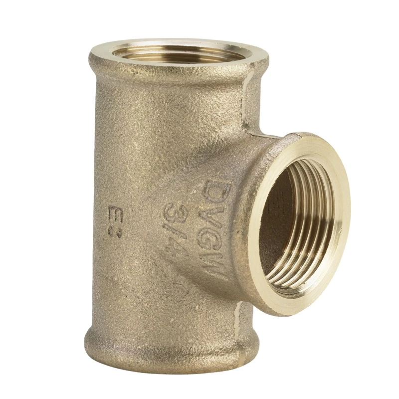 Viega menetes vörösöntvény T-idom, szűkített, 6/4" - 1/2"