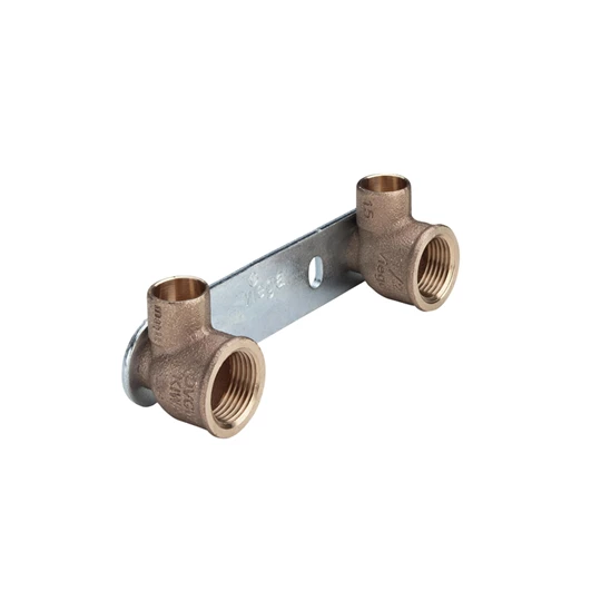 Viega menetes vörösöntvény falikorong, szerelt, 153 mm, forrasztható csatlakozóval, 15 - 1/2",