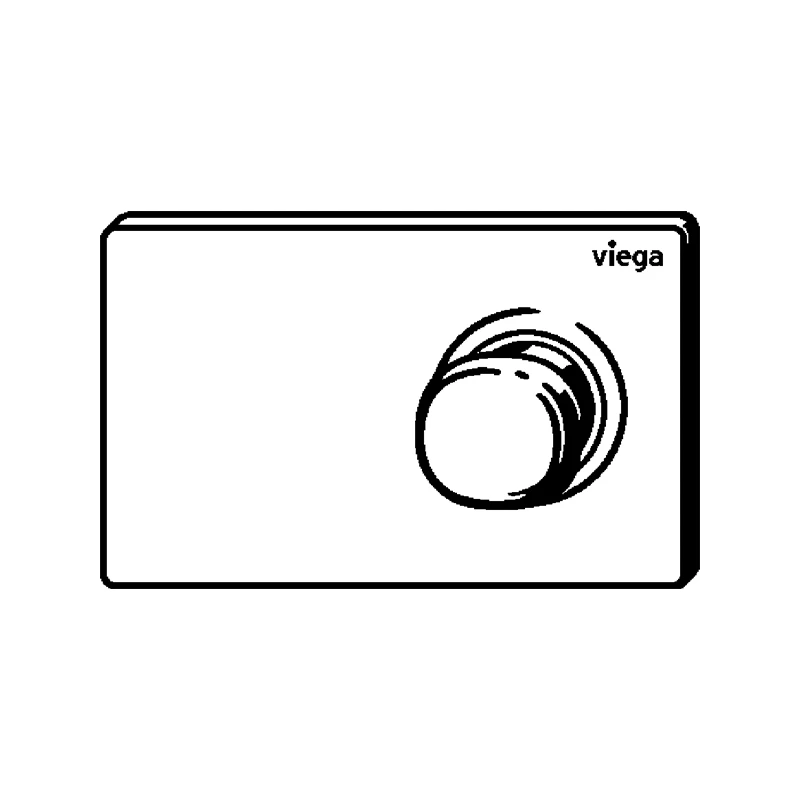 Viega Prevista nyomólap WC-hez, Visign for More 202 elektronikus/LED-világítással, fényes fehér/króm