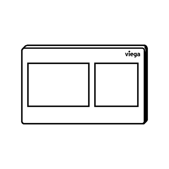 Viega Prevista nyomólap WC-hez, Visign for Style 21, fehér-alpin műanyag