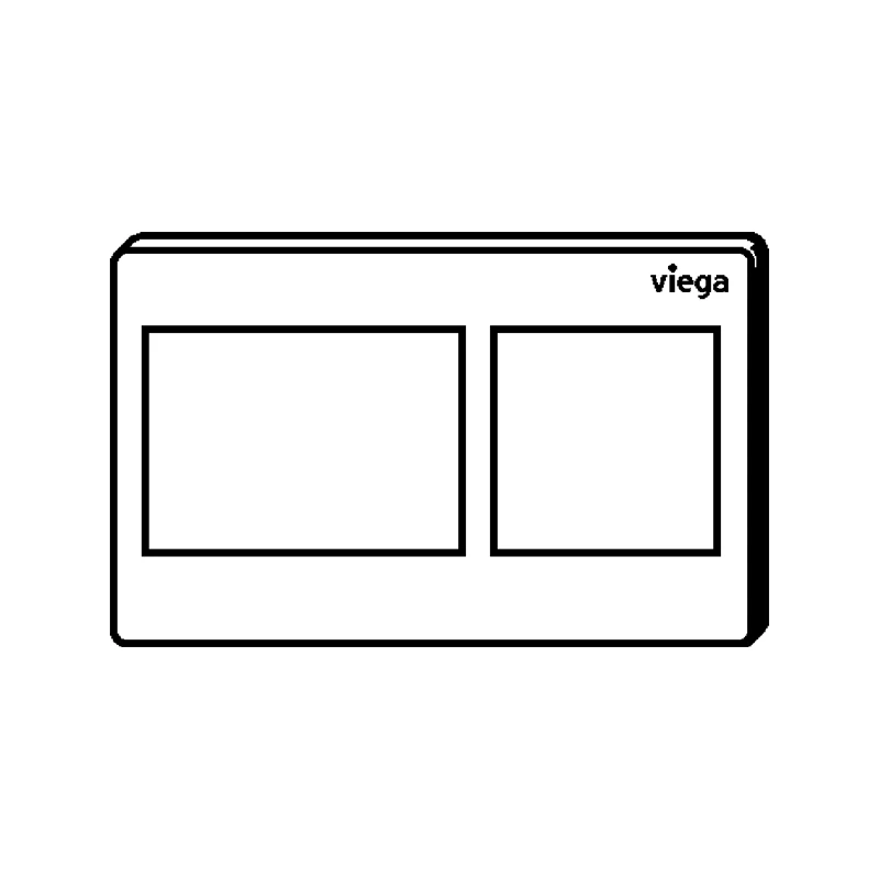 Viega Prevista nyomólap WC-hez, Visign for Style 21, krómozott műanyag