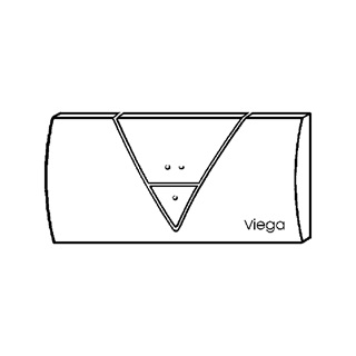 Viega Visign for Life 1 nyomólap WC-hez, fehér-alpin műanyag