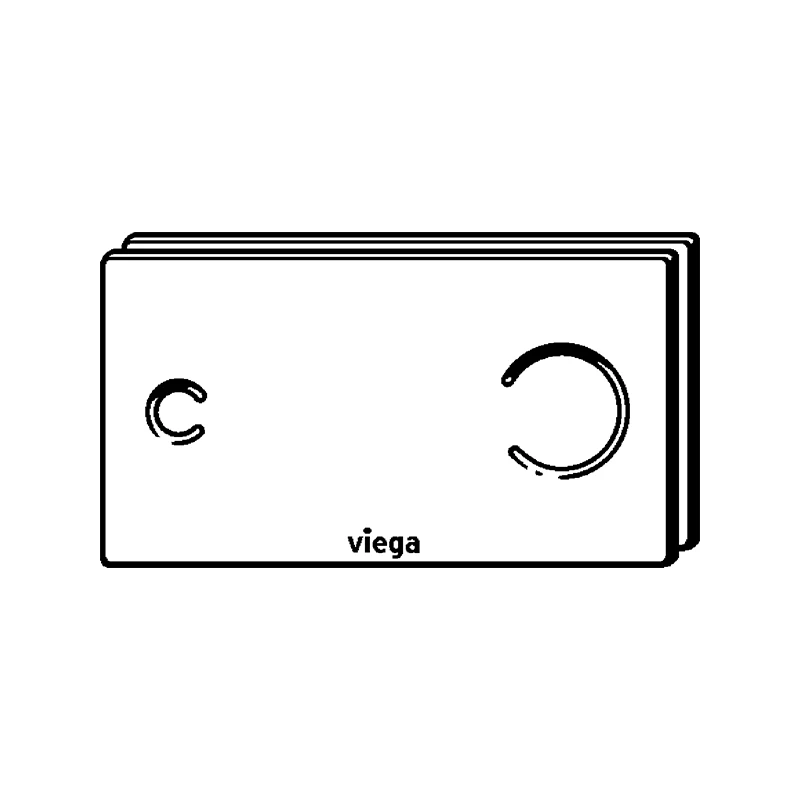 Viega Visign for More 100 nyomólap WC-hez, alumínium krómozott