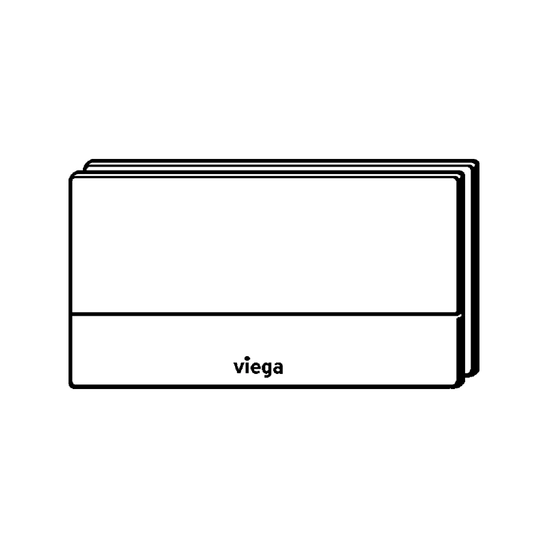 Viega Visign for More 101 nyomólap WC-hez, alumínium krómozott