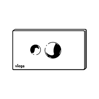 Viega Visign for Style 10 nyomólap WC-hez, krómozott műanyag