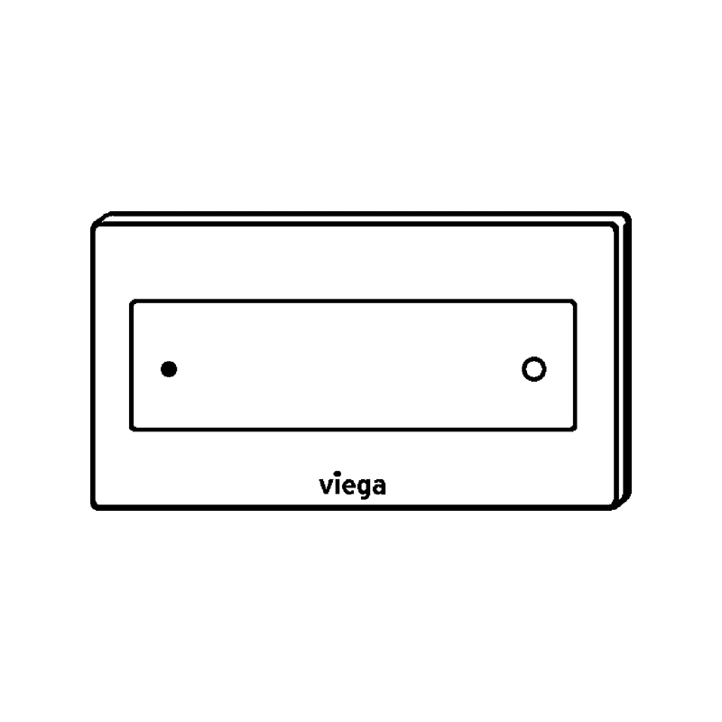 Viega Visign for Style 12 nyomólap WC-hez, nemesmatt műanyag