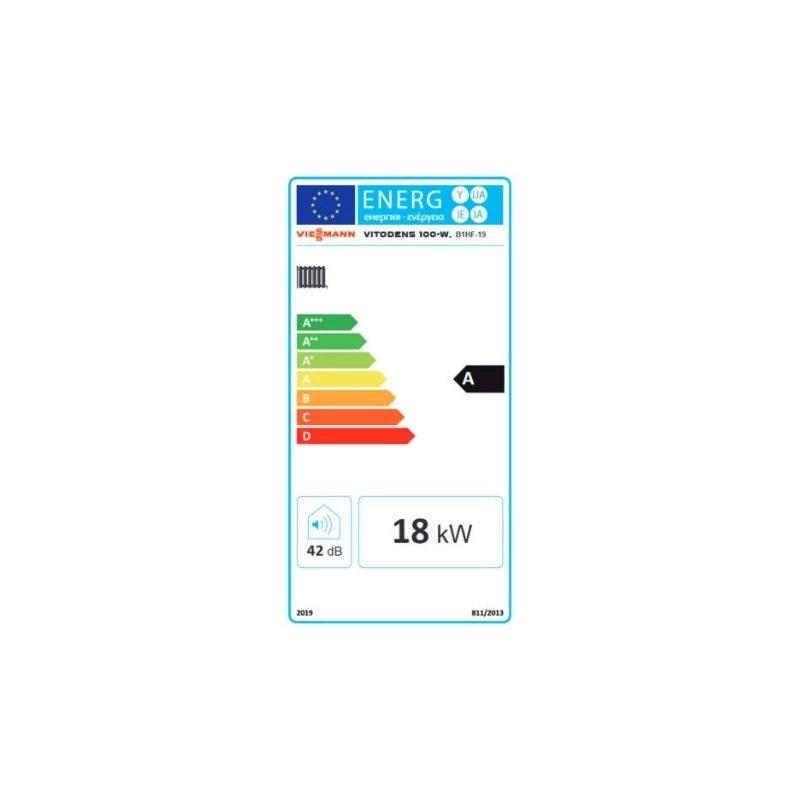 Viessmann Vitodens 100-W S1 3,2-19 kW-os kondenzációs fűtő gázkazán EU-ERP Z020619