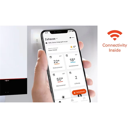 Viessmann Vitodens 100-W S1 3,2-25 kW-os kondenzációs fűtő gázkazán B1HG/7988395 (7988395 + 7272703)