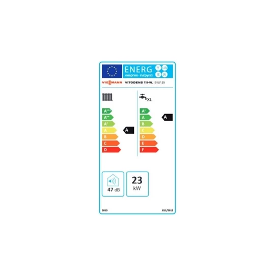 Viessmann Vitodens 111-W S1 25 kW-os kondenzációs gázkazán beépített 46 l-es tárolóval EU-ERP Z020637
