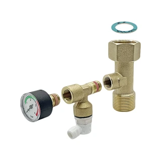 Viessmann ZK05681 előremenő közdarab manométerrel 