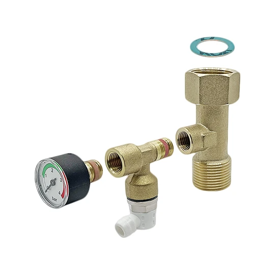 Viessmann ZK05681 előremenő közdarab manométerrel 