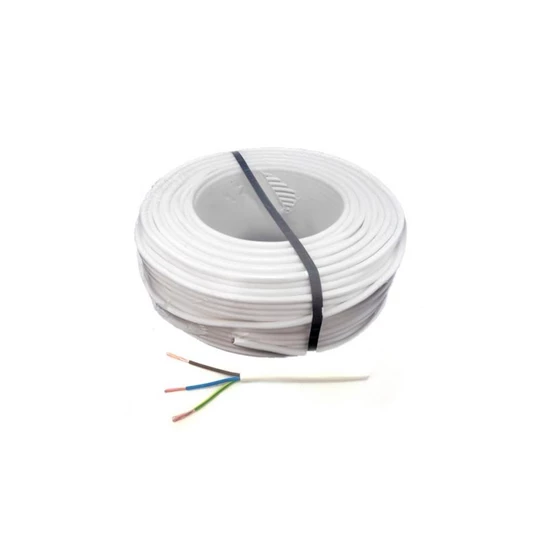 Villany vezeték MT 3x1.5mm2, H05VV-F 3x1.5 fehér