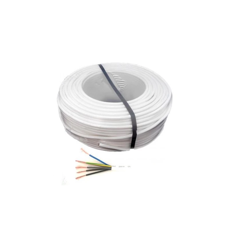 Villany vezeték MT 5x1.5mm2, H05VV-F 5x1.5 fehér