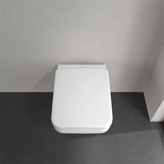 Villeroy&Boch Architectura kerámia fali WC 530*370*355, szögl.,mélyöbl., TwistFlush, látható rögz., CerPlus, Antibac