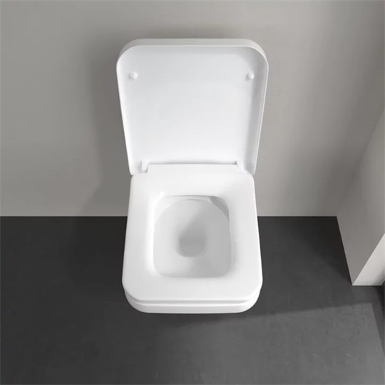 Villeroy&Boch Architectura kerámia fali WC 530*370*355, szögl.,mélyöbl., TwistFlush, látható rögz., CerPlus, Antibac