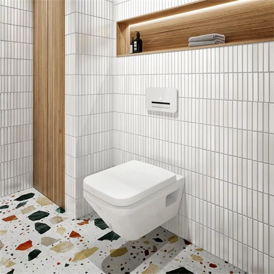 Villeroy&Boch Architectura kerámia fali WC 530*370*355, szögl.,mélyöbl., TwistFlush, látható rögz., CerPlus, Antibac