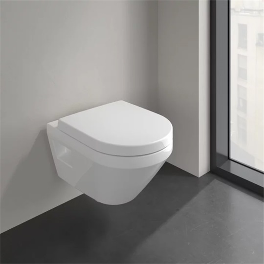 Villeroy&Boch Architectura kerámia fali WC 530*370*355mm, mélyöbl.,TwistFlush, látható rögz., Ceramic Plus, Antibac