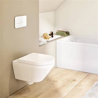 Villeroy&Boch Architectura kerámia fali WC 530*370*355mm, rejtett rögzítésű, mélyöblítésű,TwistFlush, Ceramic Plus