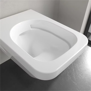 Villeroy&Boch Architectura kerámia fali WC 530*370*355 szögletes, mélyöbl., TwistFlush, látható rögz., Ceramic Plus