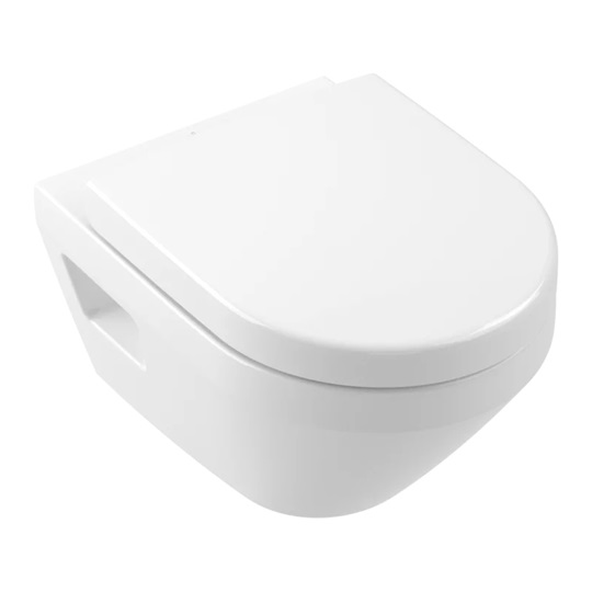 Villeroy&Boch Architectura kombipack fali WC szett, látható rögz., TwistFlush, soft close ülőke, fehér