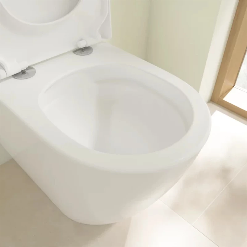 Villeroy&Boch Subway 3.0 perem nélküli mélyöbl. álló WC, falközeli szer.,TwistFlush,ovális,hátsó kif.,White Alp. 370*595