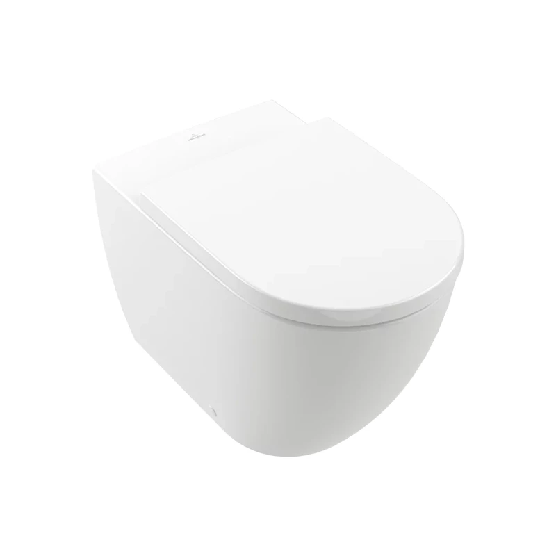 Villeroy&Boch Subway 3.0 perem nélküli mélyöbl. álló WC, falközeli szer.,TwistFlush,ovális,hátsó kif.,White Alp. 370*595