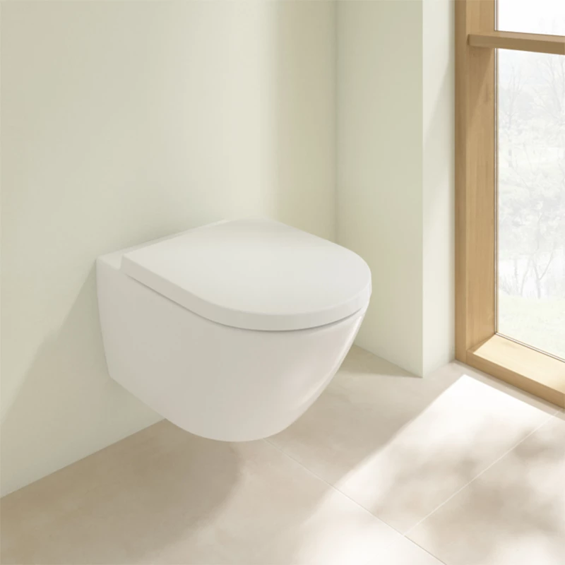 Villeroy Subway 3.0 Kombipack falra szerelhető, TwistFlush, Ovális, mélyöblítésű WC csésze TwistFlush 4670 T0 XX