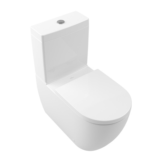 Villeroy&Boch Subway 3.0 perem nélküli mélyöbl. monoblokkos WC, TwistFlush, ovális, hátsós, 370*710, White Alpin