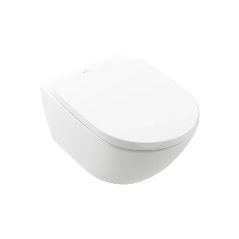 Villeroy&Boch Subway 3.0 perem nélküli mélyöblítésű fali WC, TwistFlush, ovális, hátsó kifolyású, 370*560mm, White Alpin