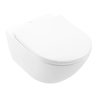 Villeroy&Boch Universo kombipack fali WC szett, rejett rögz., TwistFlush, kerekített soft close ülőke, Ceramic Plus