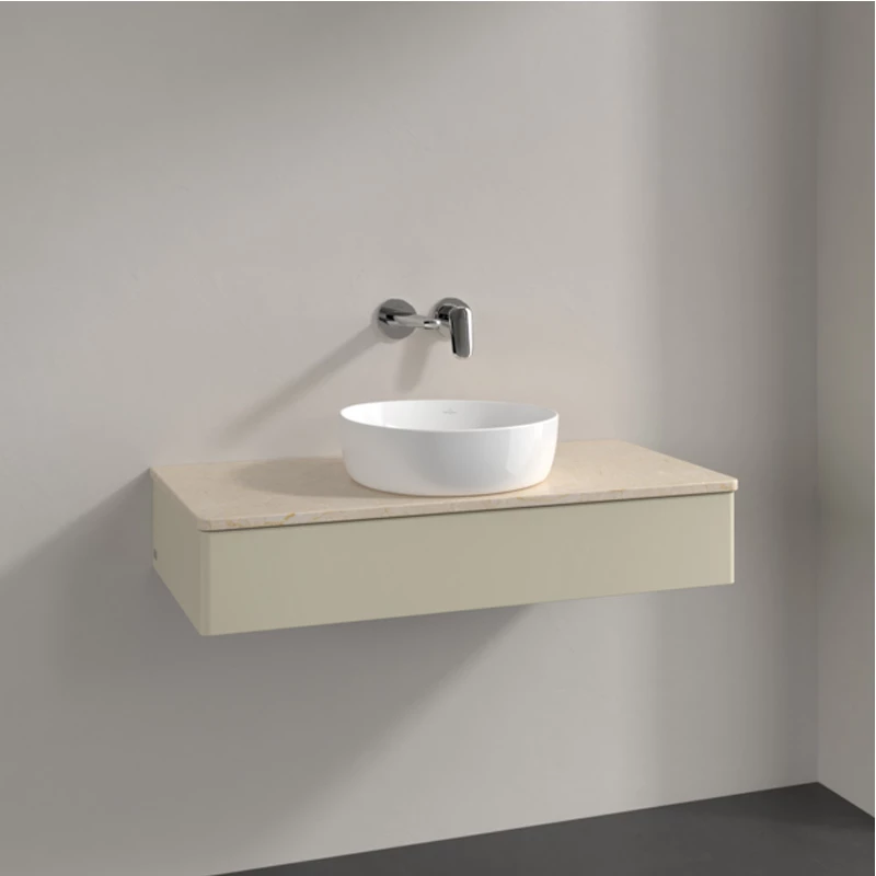 Villeroy Antao alsószekrény 1000 x 190 x 500 mm Silk Grey Matt Lacquer