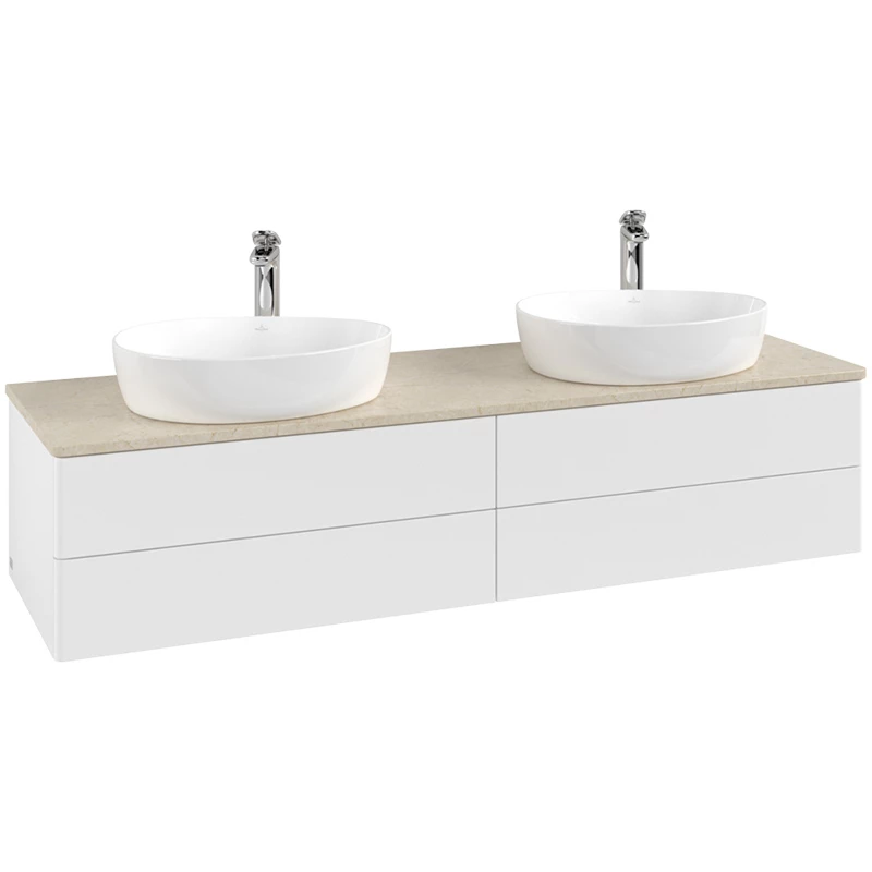 Villeroy Antao alsószekrény 1600 x 360 x 500 mm White Matt Lacquer
