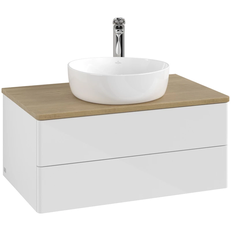 Villeroy Antao alsószekrény 800 x 360 x 500 mm Glossy White Lacquer