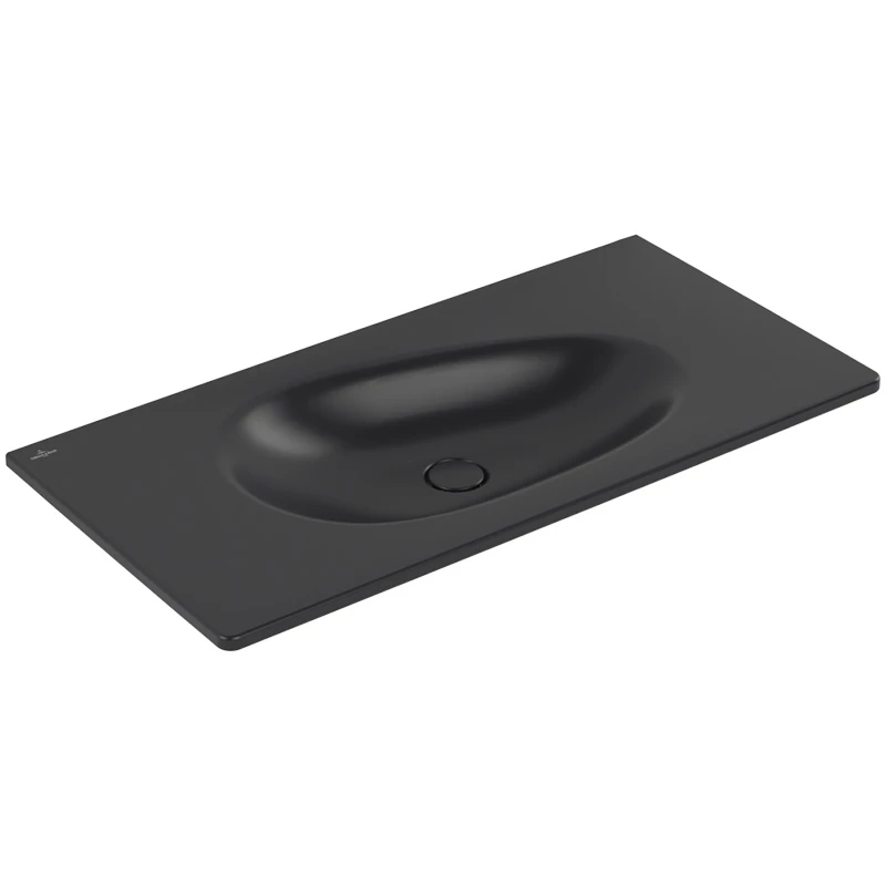 Villeroy Antao beépíthető mosdó 1000 x 500 mm Pure Black CeramicPlus