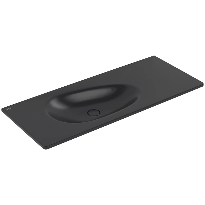 Villeroy Antao beépíthető mosdó 500 x 1200 mm Pure Black CeramicPlus