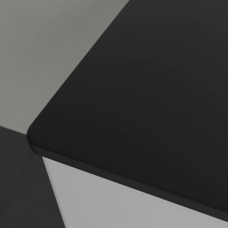 Villeroy Antao beépíthető mosdó 500 x 1200 mm Pure Black CeramicPlus