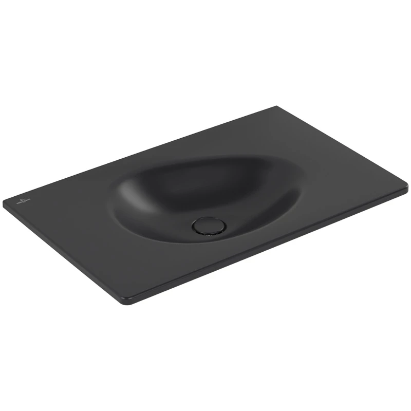 Villeroy Antao beépíthető mosdó 800 x 500 mm Pure Black CeramicPlus