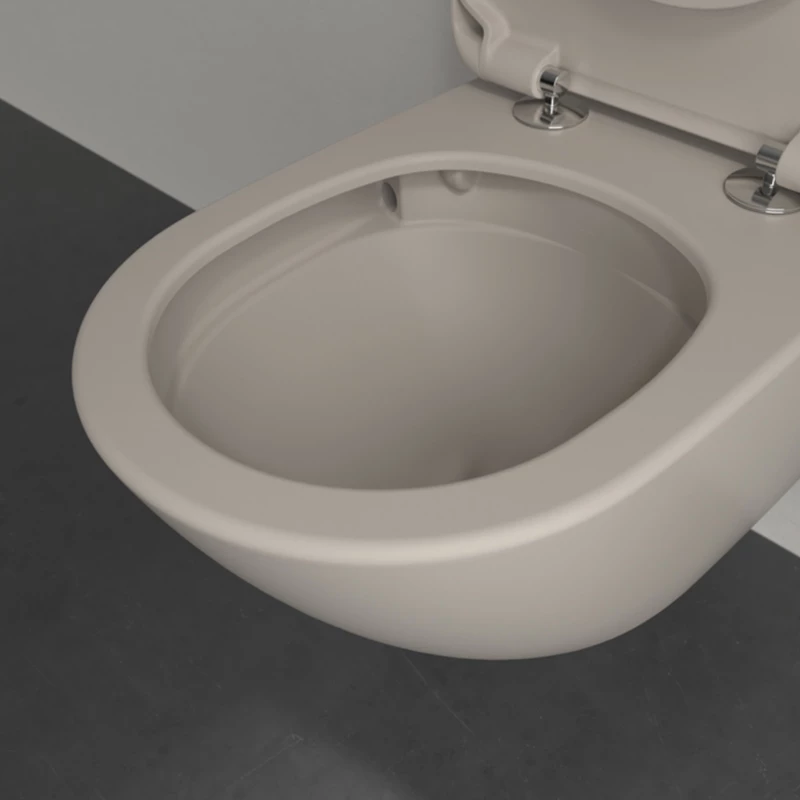 Villeroy Antao gyűrű nélküli mélyöblítésű wc 37x56cm Almond CeramicPlus