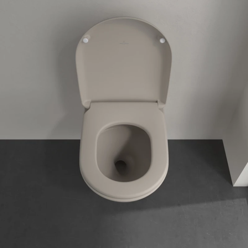 Villeroy Antao gyűrű nélküli mélyöblítésű wc 37x56cm Almond CeramicPlus