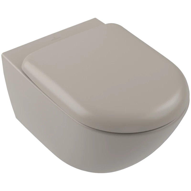 Villeroy Antao gyűrű nélküli mélyöblítésű wc 37x56cm Almond CeramicPlus