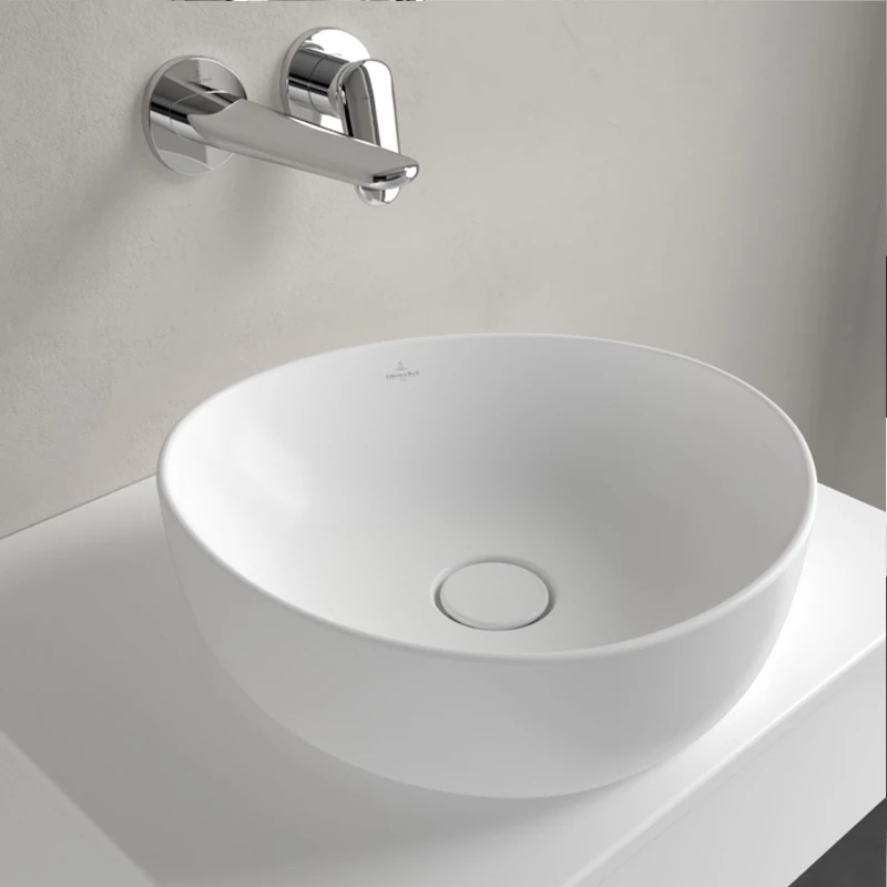 Villeroy Antao ráültethető mosdó 400 x 395 mm Stone White CeramicPlus