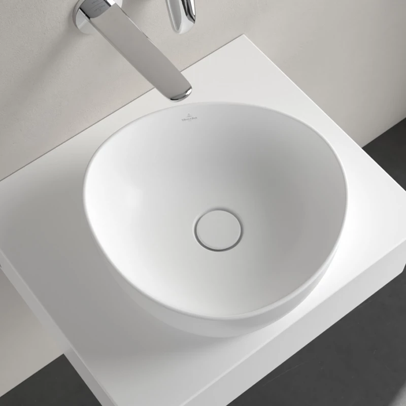 Villeroy Antao ráültethető mosdó 400 x 395 mm Stone White CeramicPlus
