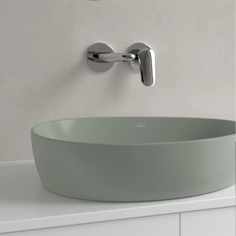 Villeroy Antao ráültethető mosdó, 510 x 400 mm Morning Green CeramicPlus